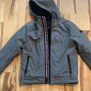 Tommy Hilfiger Gray Hooded Jacket